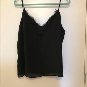 Socialite black v neck tank blouse